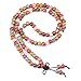 JDZ Amulets Tibetan Buddhist Vintage Style 108 Beaded Bracelet Mix Color Porcelain Prayer Beads Wrist Meditation Mala Bracelet LS082