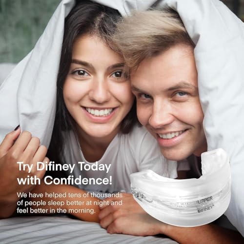 Difiney Advanced Anti Snoring Device 4.0: FDA-Cleared Snoring Solution – Adjustable Snore Stopper Mouth Guard for Men & Women – Anti Snoring Mouthpiece to Improve Sleep – Reusable Night Use