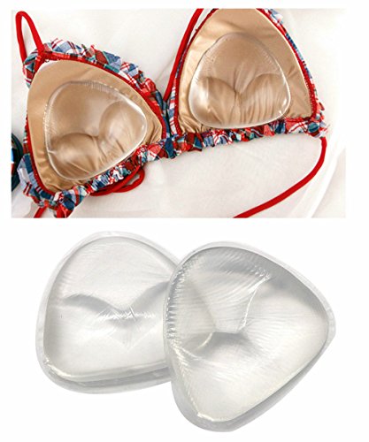 Zcoins 1 Pair of Silicone Bra Inserts Push up Bra Pads Breast Enhancers for AA to C (Transparent) - Thumbnail 7