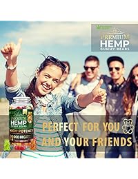 Hemp Gummies Premium 30000 MG High Potency - 500 Per Fruity Gummy Bear with Hemp Oil | Natural...