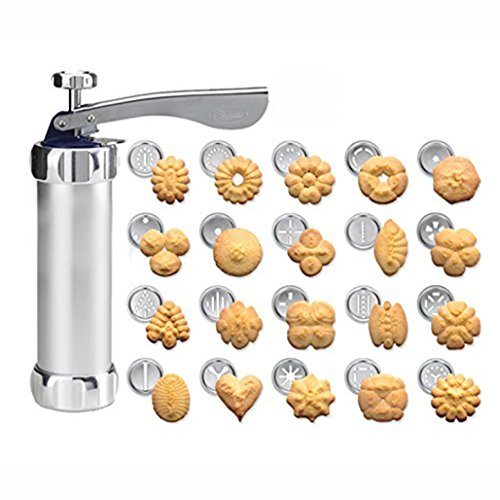 Botrong Biscuit Maker Cookies Press Cake Decorator Pump Machine Kit Icing Syringe