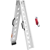 VENDAV Motorcycle Ramp, 440 lb Capacity, Folding Dirt Bike Ramp for Truck | 84.56 x 7.16 in aluminum ramp with 6.46 in inner width, dual handles and safety strap for motorcycles, dirt bikes and e-bikes