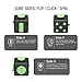 XDesign Fidget Cube 6 Sides Stress Releaser Ball [2-Pack] Anti-anxiety Depression Figit Dice Prime Focus Toy for Children, Students and Adults, Great for Work, Class, Home - [Black/Mint] 2 Pack