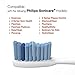 Sonimart Sensitive Premium Replacement Toothbrush Heads Compatible with Philips Sonicare ProResults HX6053, 4 pk, for Essence+ Plaque Control Gum Health DiamondClean FlexCare HealthyWhite EasyClean