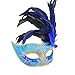 Coxeer® Feather Masquerade Mask Halloween Mardi Gras Costume Cosplay