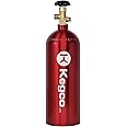 Kegco 3PB5-RED 5 lb. Aluminum Co2 Tank with Electric Red Epoxy Finish