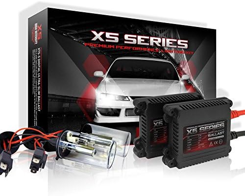 X5 Series Slim HID Xenon Conversion Kit (H4 / 9003 Low Only HID Bulbs 5000K Bright White)