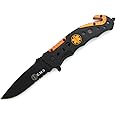 Snake Eye Tactical Rescue Style Action Assist Knife 4.5" Razor Sharp Camping Survival