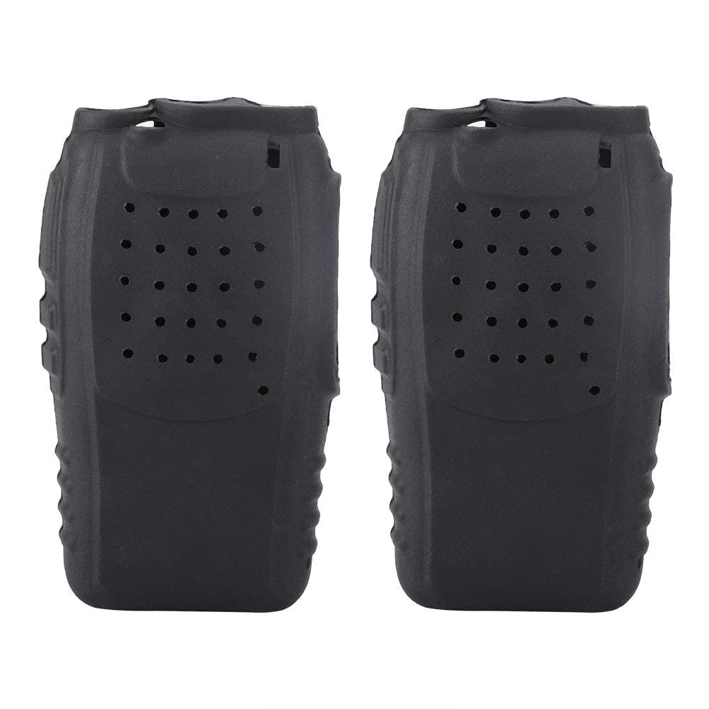 Socobeta 2Pcs Radio Walkie Talkie Case Soft Silicone Two-Way Radio Holster Case for BF888s Walkie Talkies