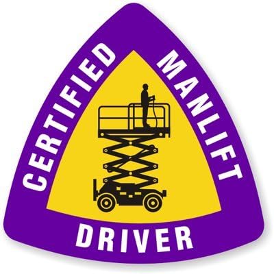 Certified Manlift Operator Decal