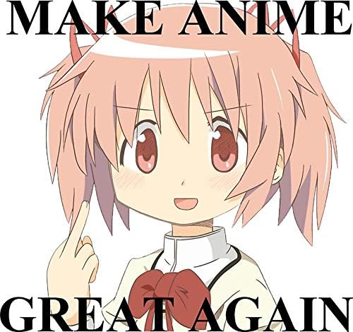 Amazon Com Make Anime Great Again Maga Vinyl Decal Bumper Wall Laptop Window Sticker 5 Kitchen Dining