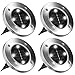 Disk Lights 4-LED Solar-Powered Auto On/Off Outdoor Lighting As Seen On TV (Set of 4; Original)