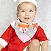 Premium Baby Bandana Drool Bibs with Attached BPA-Free Silicone Teether, Unisex 6-Pack Gift Set for Drooling and Teething, 100% Organic Cotton Soft and Absorbent Bib Set for Boys and Girls