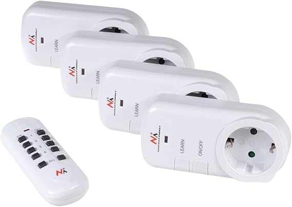 Toma de corriente triple con interruptor enchufe adaptador, 1x16A 2x2,5A conector