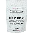 Texturestar Pink Curing Salt 120 g (4.23 oz) | Charcuterie Preservative for Meat Curing, Excellent for Sausages, Ham, Jerky, 