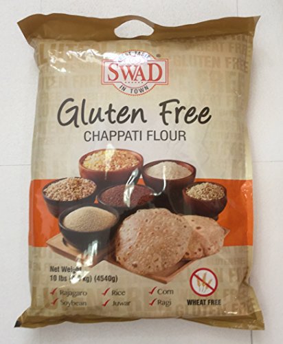 Swad Gluten Free, Wheat Free Multi-Grain Flour - 10lb., 4.5kg, Light Brown