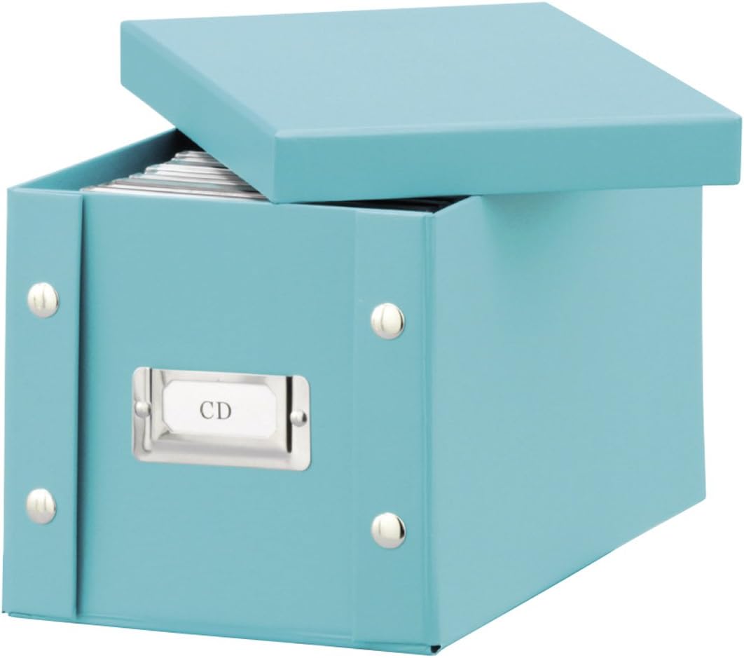 Zeller 17830 - Caja de cartón para CD (16,5 x 28 x 15 cm), Color Turquesa: Amazon.es: Hogar