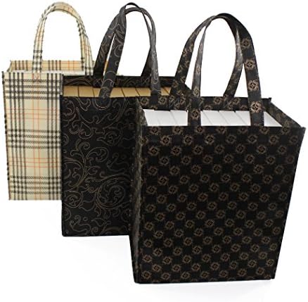 Village Customized Bags Reusable Non Woven Shopping Bag 6 Pack - 35H X 30W X 18G Cm 3 Kinds Of Combination