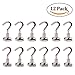 AUTIDEFY Magnetic Hook,12 Pack 12LB Strongest Heavy Neodymium Hanging Hooks D16 Multi-purpose Indoor Outdoor Kitchen Bathroom Bedroom Garage Lockers Office