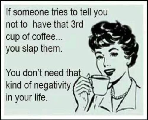 2" x 3" Magnet Negativity Coffee Funny Decoration