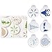 Art Kitchenware 6pcs/Set Merry Christmas Celebration Stencil Set for Cookies Plastic Fondant Decoration Cupcake Stencil ST-923S