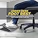 Under Desk Foot Rest, Black Footstool & Office Footrest, Adjustable Angle Positions 13.8