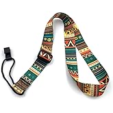 DreamAug Ukulele Strap, Adjustable Mayan Style Ethnic Guitar Strap with Clip, 23"-55" ，for Acoustic Guitar, Electric Guitar, Bass, and Ukulele
