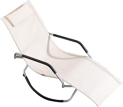 Adahx Zero Gravity Folding Rocking Chair Patio Chaise Lounge Lawn Reclining Portable Folding Chairs For Indoor Outdoor Home Yard Pool Beach Weight Capacity 220lb White Amazon Co Uk Kitchen Home