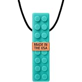 ARK Brick Stick Textured Chew Necklace, XT, Firm, Teal | Chew for Sensory Kids and Adults, Oral Fidget for Autism, ADHD, SPD, Anxiety, Medical-Grade