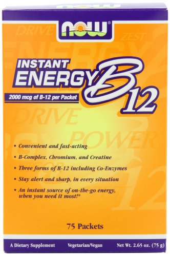 UPC 733739004970, NOW Foods B-12 Instant Energy Packets 75/Box