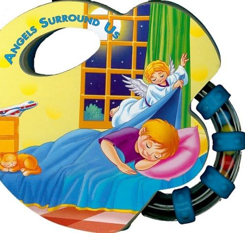 Angels Surround Us (Rattle Book) (St. Joseph Rattle Board Books)