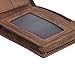 Polare RFID Blocking Cowboy Genuine Natural Crazy Horse Leather Bifold Wallet For Men
