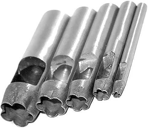 Amazon Co Jp Sea The Stars レザークラフト用シェイプパンチ 花型 5本セット 型抜き ポンチ 工具 パンチ ホビー