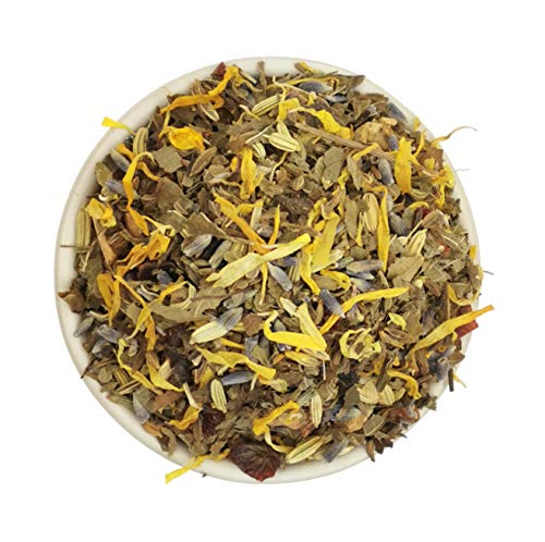 Chill N Lavendel 100g Tee Mischung lose, Abendtee Kräutertee mit Lavendel, Fenchel, Kümmel, Anis - TeaClub Herbal Tea – Bild 4