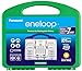 Panasonic K-KJ17MC124A eneloop Super Power Pack 12AA, 4AAA, 2 C Adapters, 2 D Adapters, "Advanced" Individual Battery Charger and Plastic Storage, (Case Color May Vary) primary