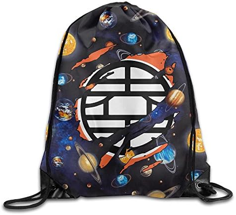 FOODE Dragon Ball Z Kame Symbol Drawstring Backpack Sack Bag