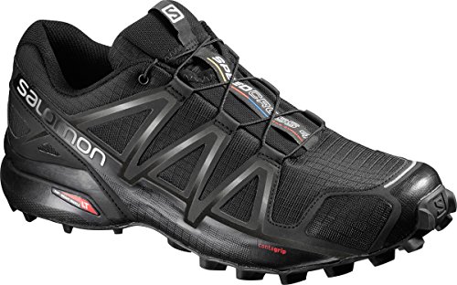 Salomon Men's Speedcross 4 Trail Runner, Black A1U8, 10.5 M US