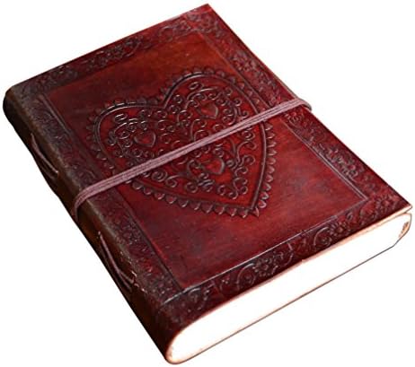 Adimani Handmade Brown Leather Diary/Travel Writing Journal Notebook with Strap/Refillable- Size 7x5 inches Thoughtful Gift