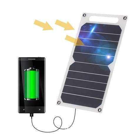 Sonnenkollektor, 10W 5V Sonnenkollektor mit USB-Hafen-ultra dünne Silikon-Solarladegerät Portable für multi Telefon-Tabletten