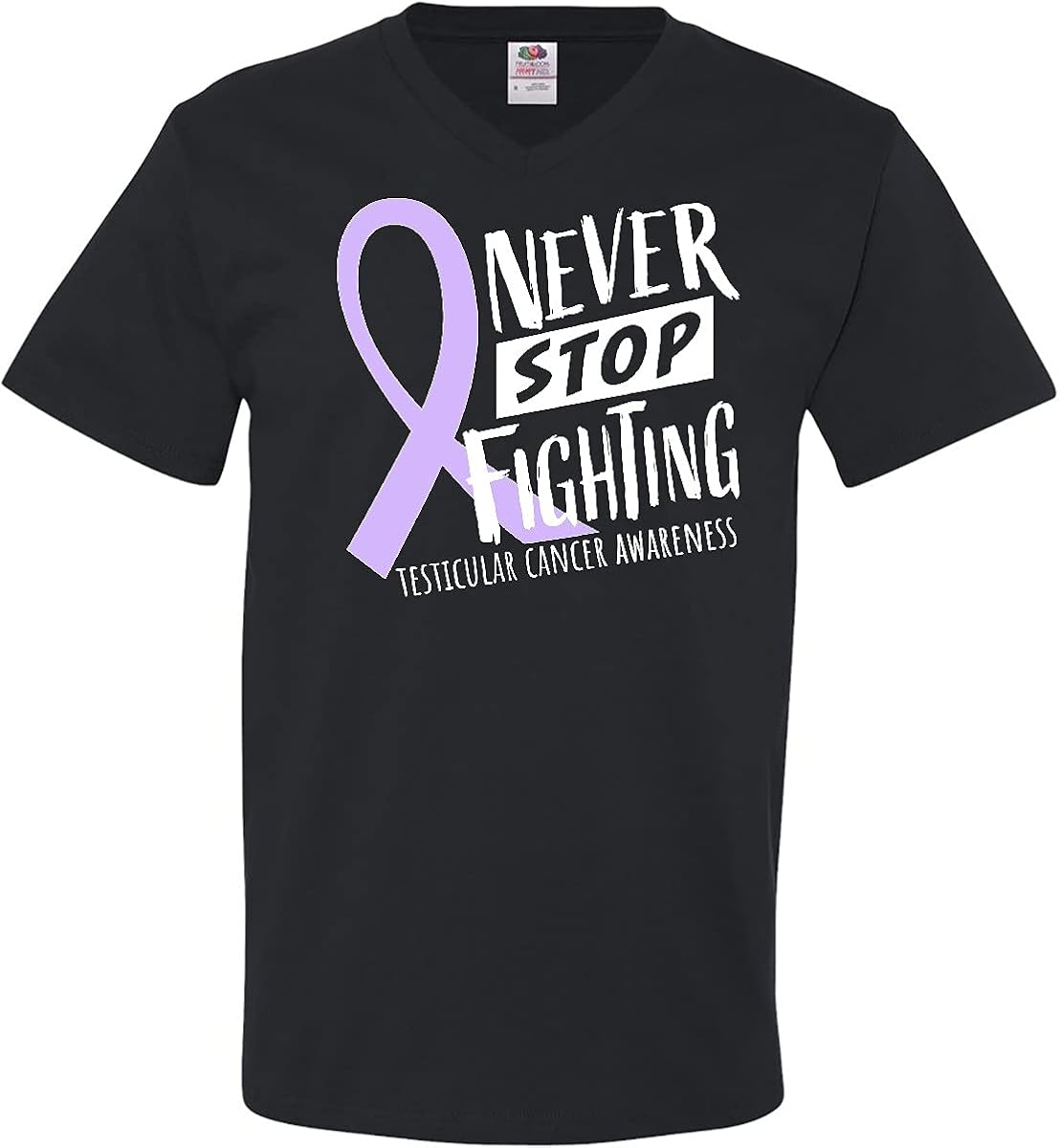 Amazon.com: inktastic Never Stop Fighting Testicular Cancer Awareness