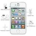[2 Pack] iPhone 4S / 4 Glass Screen Protector, OMOTON 2.5D Tempered Glass Screen Protector with [9H Hardness] [Premium Crystal Clarity] [Non-Scratch] for iPhone 4S / 4, 3.5 inch