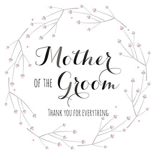 Claire Giles Greeting Cards, ''Mother of The Groom Thank You'' Wedding Card, Flowers Design