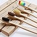 Bamboo Toothbrush Biodegradable Eco-Friendly Toothbrush Soft bristles on Travel Toothbrush (5pack)