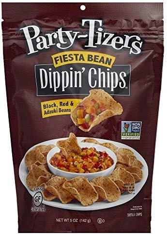 Party Tizers Fiesta Bean Dippin Chips, 5 Ounce -- 12 per case. by Dippin