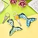 Gejoy 24 Pieces Mermaid Tail Shape Key Chain Reversible Sequins Keychain Christmas Decorations for Keys Handbags Wallets, 6 Colors