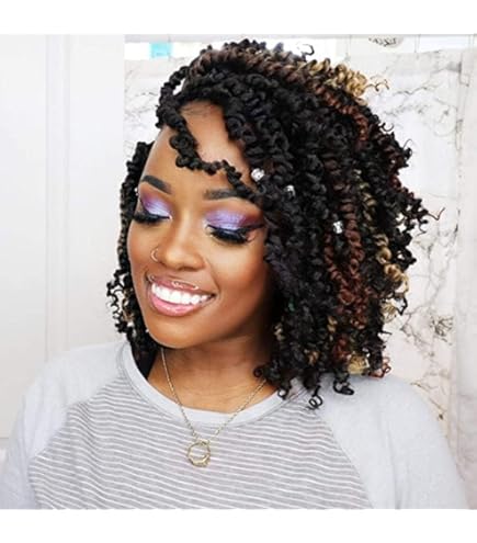Amazon.com : 8 Inch 8 Packs Passion Twist Crochet Hair Pre looped