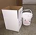 EZ on the Earth - Dry Cell Battery Recycling Container Kit - 1 Gallon Battery Recycling Pail - Pre-Paid/Mail-Back Recycle kit That Holds up to 13.2 lbs Batteries - Recycling Pail with Cardboard Box