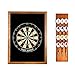 Wood Darts Holder/Stand/Caddy Display, Holds 12 Steel/Soft (Plastic) Tip Dart. Game Room, Man Cave, Home Bar Decor, This Wooden Rack Perfectly Matches The Cabinet to Your Board/Scoreboard(Primary)