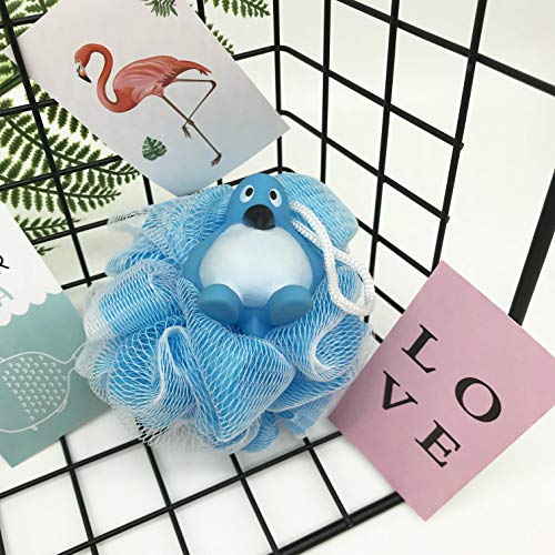 image for VANVENE Cute Cartoon Mesh Bath Sponge Loofah,Soft Body Exfoliating Mes