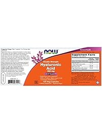 Now Foods Hyaluronic Acid 2X Plus Veg Capsules, 100 mg, P27859, 1